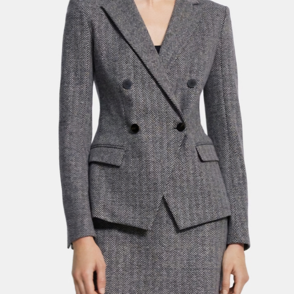 Theory Women's Herringbone Abbot Knit Suit